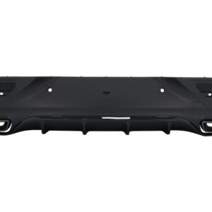 Rear Diffuser with Exhaust Muffler Tips suitable for Mercedes GLE Coupe C292 Sport Line (2015-2019) Night Package GLE63 Design
