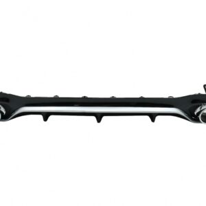 Rear Diffuser with Exhaust Tips suitable for Mercedes E-Class W213 Sport Line (2016-2019) E53 Design Silver Edition