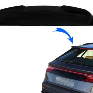 Rear Roof Spoiler suitable for Audi Q8 SUV (2018-up) RS Design Piano Black
