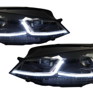 RHD LED Headlights suitable for VW Golf 7 VII (2012-2017) Facelift G7.5 R Line Look Sequential Dynamic Turning Lights
