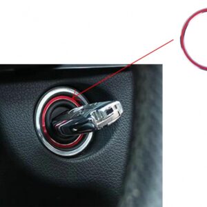 Ring Frame Ignition Red suitable for Mercedes A Class W176 B Class W246 CLA Class C117 and GLA Class X156