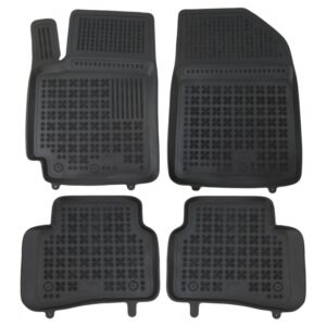 Rubber Car Floor Mats Black suitable for KIA Rio IV (2017-up)