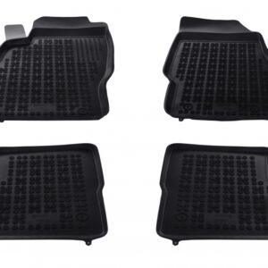 Rubber Floor Mat Black suitable for Opel Corsa D IV (2006-2014) Corsa E V (2014-2019)