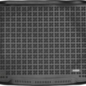 Rubber Trunk Mat Black suitable for Ford Focus MK4 Station Wagon (2018-up) with an irregular size spare tire