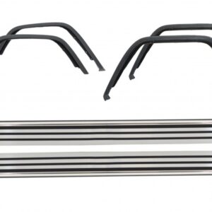 Running Boards Side Steps with Fender Flares Wheel Arches suitable for Mercedes G-Class W463 (1989-2017) G65 Design
