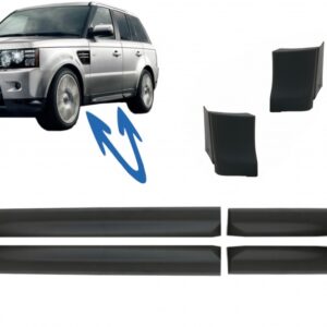 Set Lower Door Moldings suitable for Land Rover Sport L320 (2005-2013) with Wing Lower Moldings