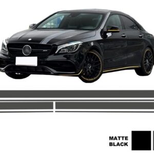 Set Sticker Vinyl Dark Grey Upper Bonnet Roof & Tailgate suitable for Mercedes CLA W117 C117 X117 (2013-2016) A Class W176 (2012-up) A45 Design