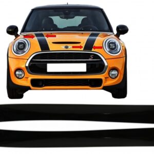 Set Sticker Vinyl White Black Hood Upper Bonnet suitable for MINI R50 R52 R53 R56 R57 Clubman R55 (2001-2017) Premium Quality