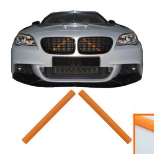 Set V-Brace Ornaments Grille Stripes Inserts Trim suitable for BMW 1 2 3 4 5 6 7 Series Orange