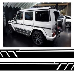 Side Decals Sticker Vinyl Matte Black suitable for Mercedes G-class W463 (1989-2017)