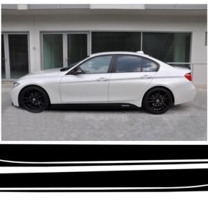 Side Decals Sticker Vinyl Matte Black suitable for BMW 3 Series F30 F31 (2011-Up) M-Performance Design