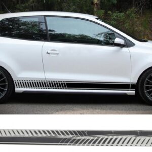 Side Decals Sticker Vinyl Matte Black suitable for VW  POLO Golf 5 6 7 V VI VII (2003-up)
