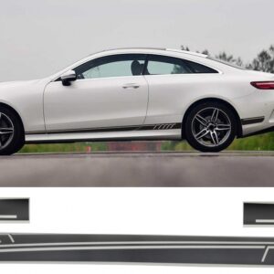 Side Decals Sticker Vinyl Matte Black suitable for Mercedes C238 Coupe W212 W213 E200 E300 E350 E46 E63 C207 A207