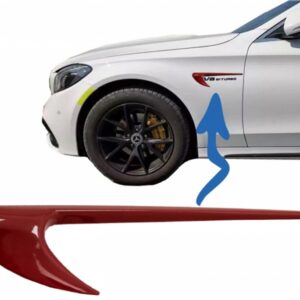 Side Fender Vents Trim Wing suitable for Mercedes C-Class W205 S205 E-Class W213 S213 Red