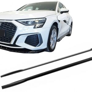 Side Skirts Extensions suitable for Audi A3 8Y S-Line S3 (2020-) Sedan Sportback RS3 Design