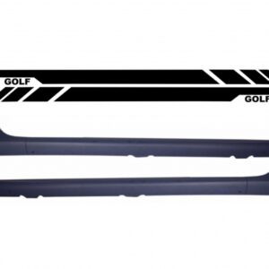 Side Skirts suitable for VW Golf V MK5 (2003-2007) with Side Decals Sticker Vinyl Black GTI Design