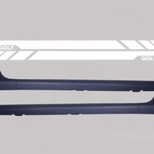 Side Skirts suitable for VW Golf V MK5 (2003-2007) with Side Decals Sticker Vinyl White GTI Design