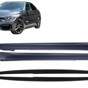 Side Skirts with Lip Extensions suitable for BMW 3 Series F30 F31 Sedan Touring (2011-2018) M3 Design