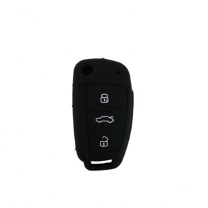 Silicone Car Key Cover suitable for AUDI - Black