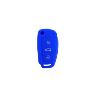 Silicone Car Key Cover suitable for AUDI - Blue