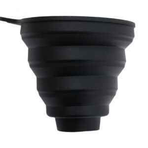Silicone Foldable Oil Funnel Black L