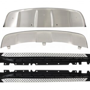 Skid Plates Off Road with Running Boards Side Steps suitable for BMW X6 E71 (2008-2014) Stainless Steel