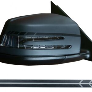 Sticker Mirror Matte Black suitable for MERCEDES Coupe C238 A B C E S Class CLA GLA CLS GLK W246 W204 W176 W117 W212 W207 W218 X156 X204 W221