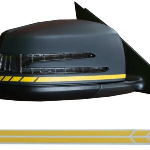 Sticker Mirror Yellow Matte suitable for Mercedes Coupe C238 A B C E S Class CLA GLA CLS GLK W246 W204 W176 W117 W212 W207 W218 X156 X204 W221