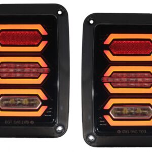 Taillights Full LED suitable for Jeep Wrangler JK Rubicon (2007-2017) Smoke