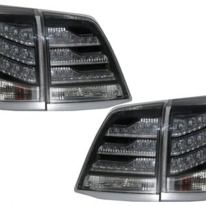 Taillights LED suitable for Toyota Land Cruiser FJ200 J200 (2007-2011) Black and White