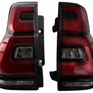 Taillights LED suitable for Toyota Land Cruiser FJ150 Prado (2010-2016) Red Clear Light Bar (2018+) Design