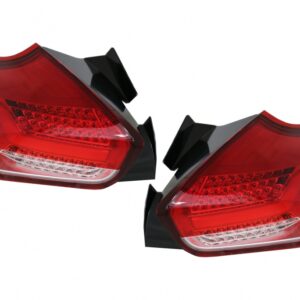 Taillights suitable for Ford Focus MK 3 Hatchback Facelift (2015-2018) Full LED BAR  With Flowing Dynamic Sequential Turning Lights, Red White