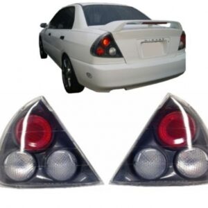 Taillights suitable for Mitsubishi Mirage Lancer (1995-1997) Coupe Sedan Tail Rear Lights Black