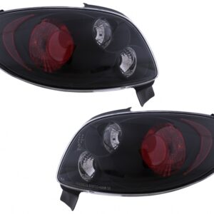Taillights suitable for Peugeot 206 CC (1998-2004) 2 Doors Black