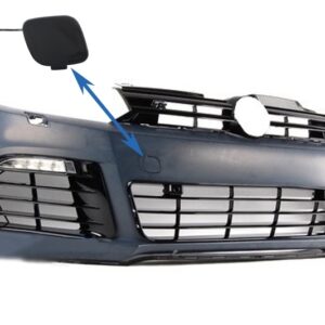 Tow Hook Cover Front Bumper suitable for VW Golf VI 6 (2008-2013) R20 Look
