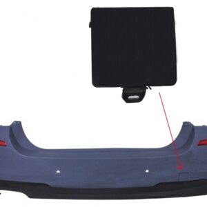 Tow Hook Cover Rear Bumper suitable for BMW 5 Series F10 (2011-up) M-tech Design