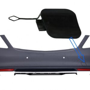 Tow Hook Cover Rear Bumper suitable for Mercedes W222 S-Class (2013-06.2017) S63 Design
