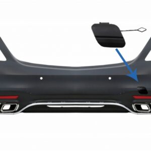 Tow Hook Cover suitable for Rear Bumper S63 A-Design Mercedes S-Class W222 Facelift (2017-UP)