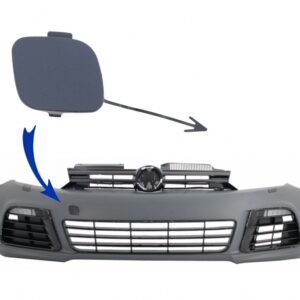 Tow Hook Cover suitable for VW Golf VI 6 (2008-2013) only Front Bumper R20 Design