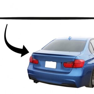 Trunk Boot Lid Spoiler suitable for BMW 3 Series F30 (2010-up) M3 Design Matte Black