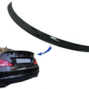 Trunk Boot Lid Spoiler suitable for Mercedes CLA C117 W117 (2013-2018) Shiny Black