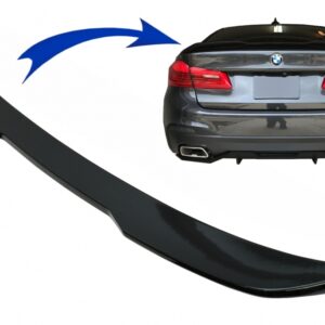 Trunk Boot Spoiler suitable for BMW 5 Series G30 (2017-Up) M Performance Design Piano Black
