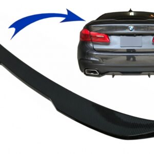 Trunk Boot Spoiler suitable for BMW 5 Series G30 (2017-Up) M Performance Design Carbon Look