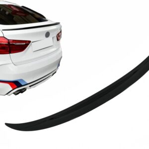 Trunk Boot Spoiler suitable for BMW X6 F16 (2015-Up) Sport Design Piano Black