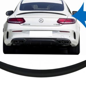 Trunk Boot Spoiler suitable for Mercedes C-Class Coupe C205 (2014-up) Matte Black