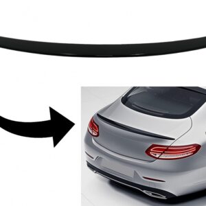 Trunk Boot Spoiler suitable for Mercedes C-Class Coupe C205 (2014-2019) Piano Black