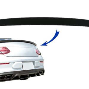 Trunk Boot Spoiler suitable for Mercedes C238 E-Class Coupe (2016-up) Design Matte Black