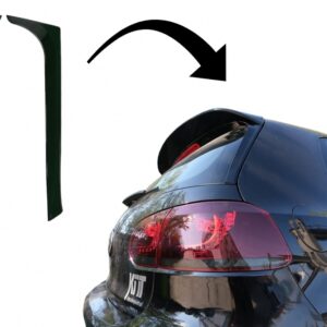 Trunk Rear Window Fin Spoiler suitable for VW Golf 6 (2008-2012) Piano Black