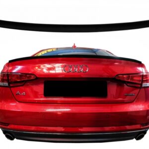 Trunk Spoiler suitable for Audi A4 B9 Sedan (2016-Up) Piano Black