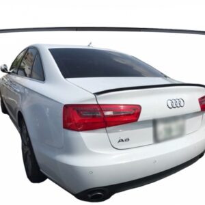 Trunk Spoiler suitable for Audi A6 C7 4G 4 Doors (2011-2018) Matte Black